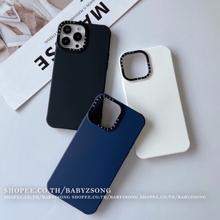 Silicone กำมะหยี่ Black /White /Deep Blue เคสซิลิโคนกำมะหยี่ เคสสีพึ้น เคสสำหรับรุ่น 78/SE20 - 14 14plus 14pro 14promax