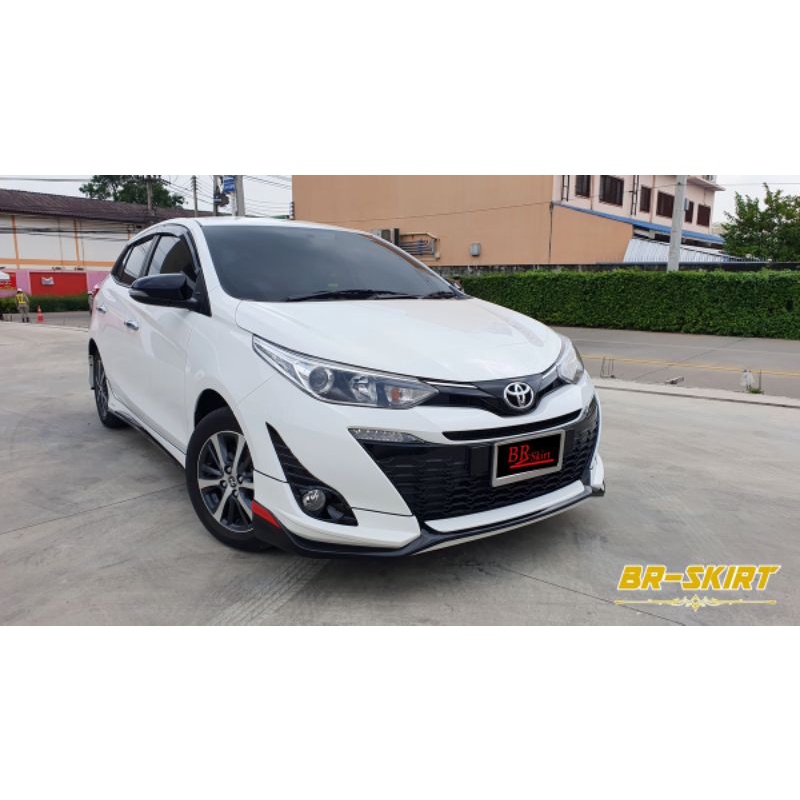 ส่งฟรี-ชุดแต่งสเกิร์ต-yaris-2017-2019-ทรง-ativus-แบบท่อคู่เหลี่ยม