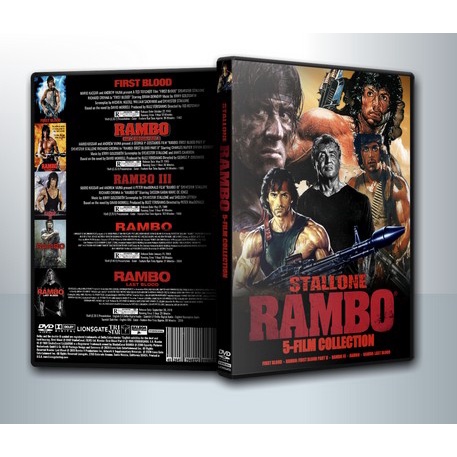 [ DVD Movie มีปก+สกรีนแผ่น-ไม่มีกล่อง ] Rambo 1-5 Collection 1-5 แรมโบ้ ...