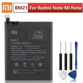 แบตเตอรี่ Xiaomi Redmi Note Mi Note 5.7 "BM21 แบตเตอรี่โทรศัพท์ 2900mAh