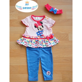 Disney ชุดเสื้อ+กางเกงขายาวเด็กMinnie Mouse 🔥SALE🔥