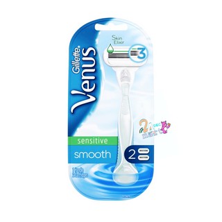 ภาพหน้าปกสินค้าGillette® Venus Smooth Sensitive 1 Count + Razor 2 Cartridges มีดโกน ที่เกี่ยวข้อง