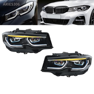Aries306 Upgrades Laserlight Style Adaptive LED Headlight Headlamp L R Replacement for 3 Series G20 G21 LHD 2019‑2022