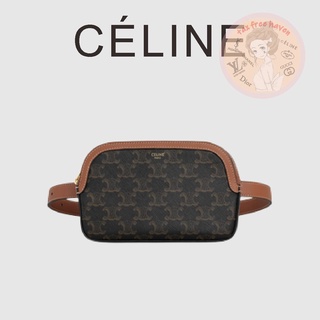 Shopee ลดกระหน่ำ 🔥ของแท้ 100% 🎁Celine Brand New Small Logo Printed Waist Bag