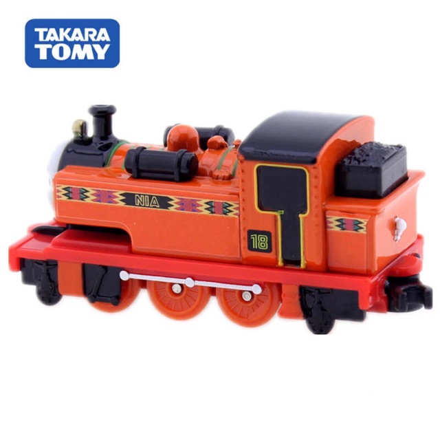 แท้-100-จากญี่ปุ่น-โมเดล-รถไฟ-โทมัส-แอนด์เฟรนด์-takara-tomy-thomas-amp-friends-tomica-06-thomas-nia-the-tank-engine-train