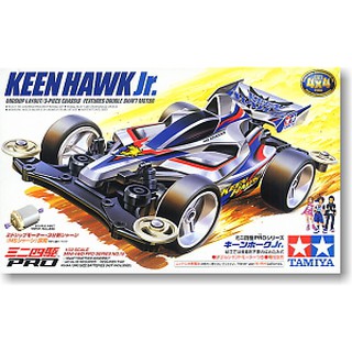 โมเดลรถมินิ4WD Tamiya Mini4WD 1/32 TA18618 Keen Hawk Jr. (MS Chassis)