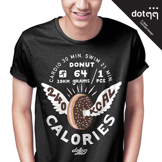 dotdotdot เสื้อยืด Concept Design ลาย Donut (Black)