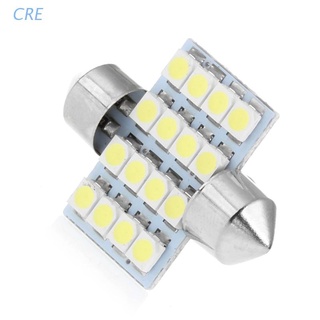 Cre หลอดไฟ LED 3528 16SMD 31 มม. สําหรับติดป้ายทะเบียนรถยนต์ 1 ชิ้น