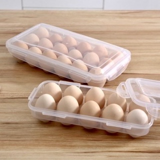 กล่องใส่ไข่ กล่องเก็บไข่ ที่เก็บไข่ ถาดไข่ แผงไข่ กล่องหลุมเก็บไข่  ให้ไข่สดนานขึ้น วางซ้อนได้  Egg Storage 10/18 ฟอง