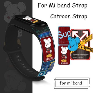 ภาพหน้าปกสินค้าสายนาฬิกาข้อมือ ลายการ์ตูน สำหรับ Xiaomi Mi Band 6 5 Wristband Mi Band 4 3 ที่เกี่ยวข้อง