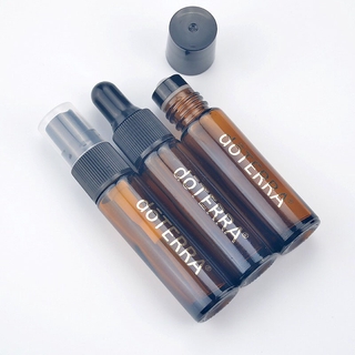 Doterra [น้ํามันหอมระเหยเบบี้] ขวดสเปรย์ ขวดแก้ว กันหล่น สีน้ําตาลอ่อน ขนาด 10 มล.