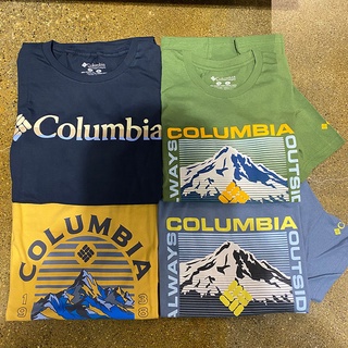 สินค้า เสื้อยืดแขนสั้นลําลอง คอกลม พิมพ์ลายโลโก้ New York Dabao Columbia แฟชั่นสําหรับผู้ชาย