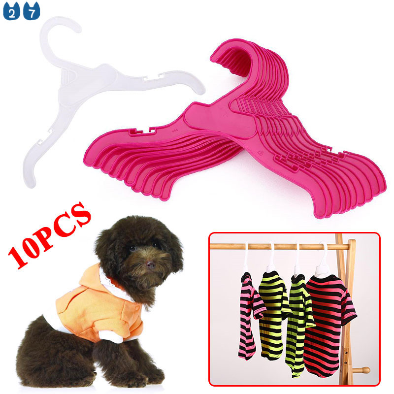 27-pets-ไม้แขวนเสื้อพลาสติก-18-ซม-25-ซม-สีขาว-แดง-สําหรับสัตว์เลี้ยง-สุนัข-แมว-10-ชิ้น-ต่อชุด