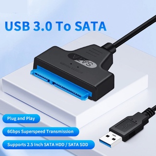 สายเคเบิลอะแดปเตอร์ Usb 3.0 เป็น Sata สําหรับฮาร์ดดิสก์กลไก หรือโซลิดสเตตดิสก์ Ssd Hdd 2,5