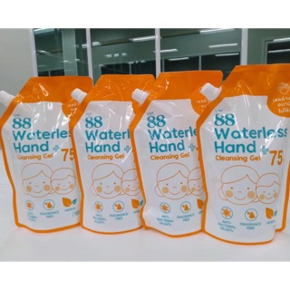 เจลล้างมือ แบบเติม 88waterles 1000ml