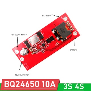 บอร์ดชาร์จแบตเตอรี่ลิเธียม BQ24650 10A MPPT 3S 4S 12V Li-ion LifePo4 18v อินพุตพลังงานแสงอาทิตย์