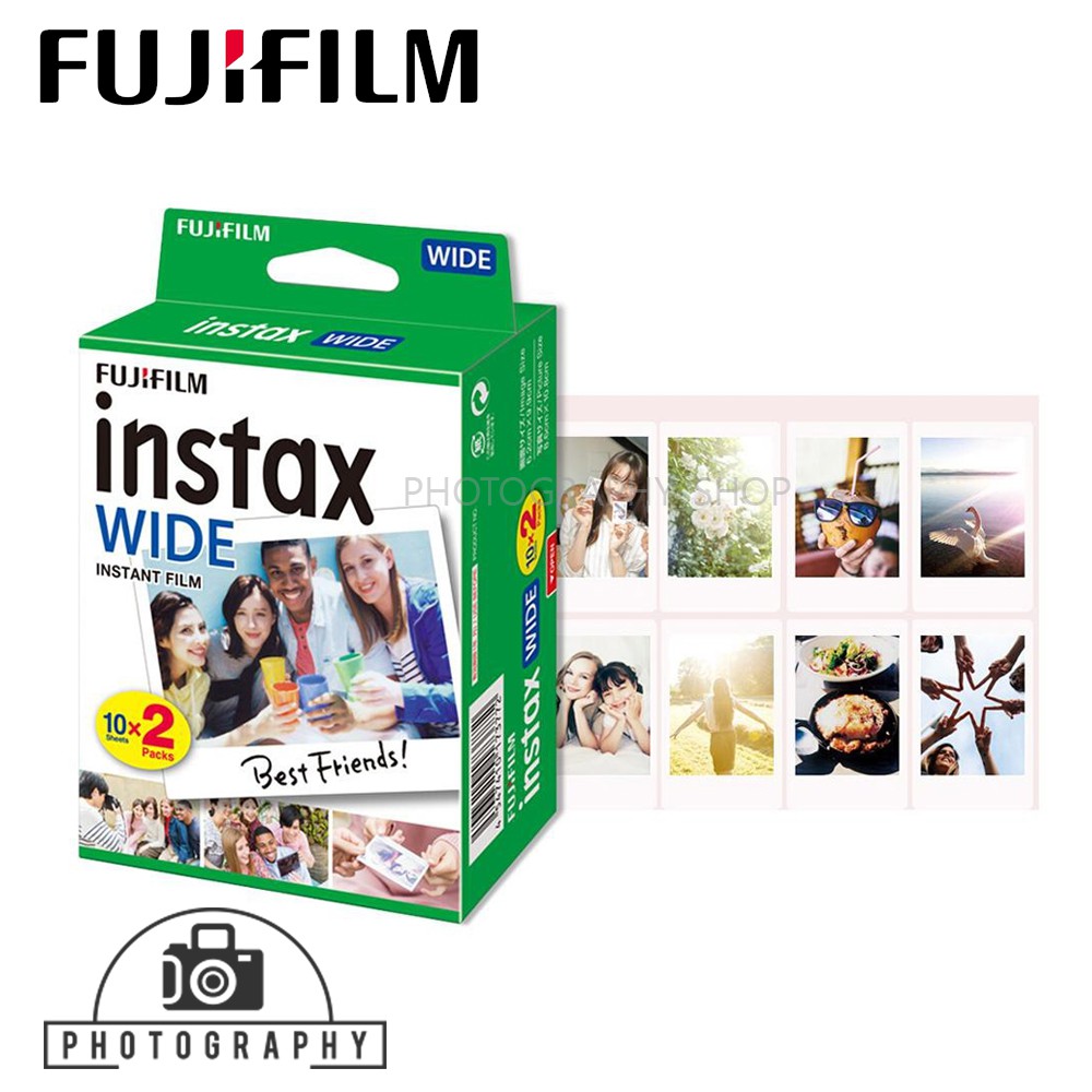 ภาพหน้าปกสินค้าFujifilm Instax Wide film Polaroid ฟิล์มโพราลอยด์ 10 แผ่น สินค้าใหม่ ฟิล์มขอบขาว จากร้าน photography_shop บน Shopee