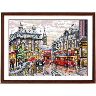 ชุดปักครอสติชพิมพ์ลาย ถนนในลอนดอน (Streets of London cross stitch kit)