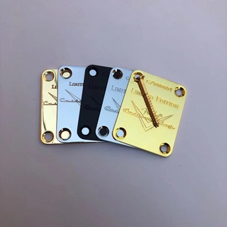 LIMITED EDITION Custom Shop Neck Plate For  Fender Stratocaster/Telecaster Style Electric Guitar Gold Chrome Black