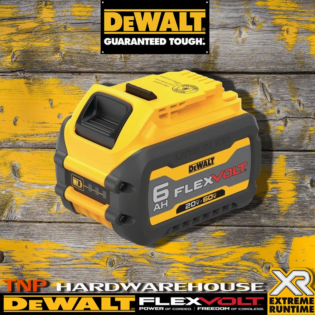 DEWALT DCB606-2 20V/60V Flexvolt 6.0Ah Battery – 2-Pack – Triple Platform Compatibility