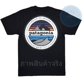 ⭐ patagonia ⭐　เสื้อยืด คอกลม แขนสั้น แฟชั่น ภูเขา พาตาโกเนีย ปาตาโกเนีย built to endure パタゴニア unisex