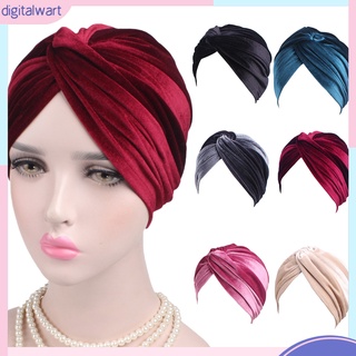 Dgw- หมวกผ้าโพกหัว สีพื้น ทรงไม้กางเขน ยืดหยุ่น ไม่มีปีก สไตล์อินเดีย สําหรับผู้หญิง ฤดูใบไม้ผลิ ฤดูใบไม้ร่วง ฤดูหนาว