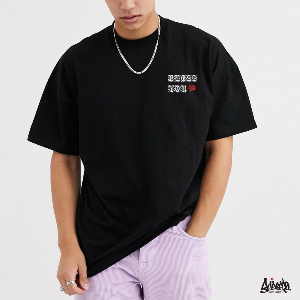 9-9-sale-เสื้อ-oversize-รุ่น-bless-you-ดำ-ลิขสิทธิ์แท้-เสื้อตัวใหญ่-ชาย-แขนสั้น-m-l-os