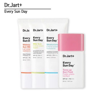 แพ็คเก๊ตใหม่ (พร้อมส่ง) ***ของแท้ Dr.Jart+ Every Sun Day Sun Fluid SPF50+ // PA+++ 30ml กันแดด สูตรน้ำนม ดร.จาร์ท