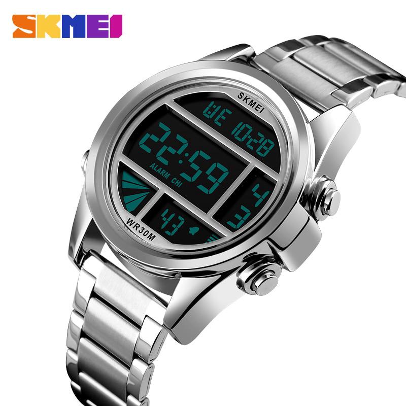 สินค้า ใหม่ออกแบบ SKMEI 1448 นาฬิกาข้อมือผู้ชายขายร้อน 3ATM กันน้ำชายนาฬิกาเหล็กวงแฟชั่นกีฬานาฬิกา
