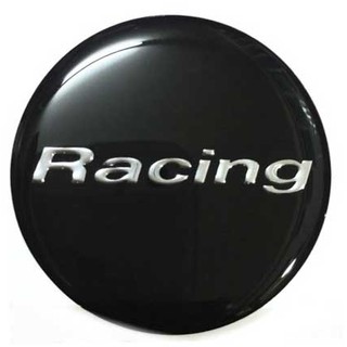 ราคาต่อ 2 ดวง 43mm. สติกเกอร์ Racing เรสซิ่ง สติกเกอร์เรซิน sticker rasin 43 mm. (4.3 cm.)