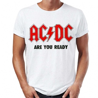 เสื้อยืดผู้ชายใหม่ผู้ชาย rock1 กลุ่ม ACDC เพลงพิมพ์เสื้อยืดฮิปฮอปกราฟฟิคประเดิมแฟชั่นแบรนด์หรู