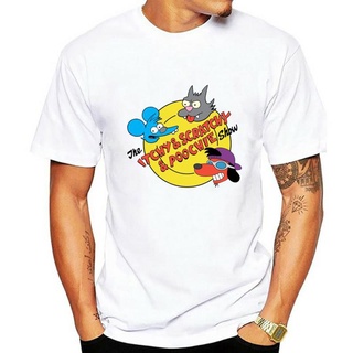 เสื้อยืดพิมพ์ลายแฟชั่น เสื้อยืด พิมพ์ลาย The Itchy &amp; Scratchy &amp; Poochie สําหรับผู้ชาย และผู้หญิง