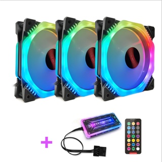 ชุดพัดลม ระบายความร้อน เคส RGB COOLMOON ARK II x3+ปรับไฟ แปดเหลี่ยม สินค้าใหม่ ราคาสุดคุ้ม พร้อมส่ง ส่งเร็ว ประกันไทย...