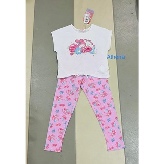 ชุดเซตเสื้อกางเกง Sanrio แท้ ลดเกือบ 50 % ใหม่ป้ายห้อย Size 140-160 ชุดซานริโอ้ ชุดเมโลดี้ ชุด Melody