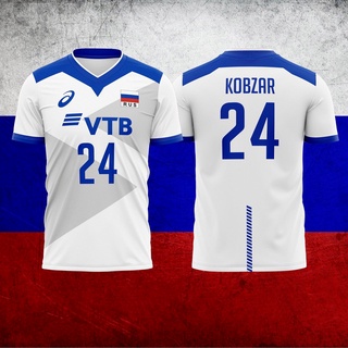 เสื้อวอลเลย์บอลทีมชาติรัสเซีย ver. ปรับแต่งได้ 1 (สมบูรณ์เต็มที่)