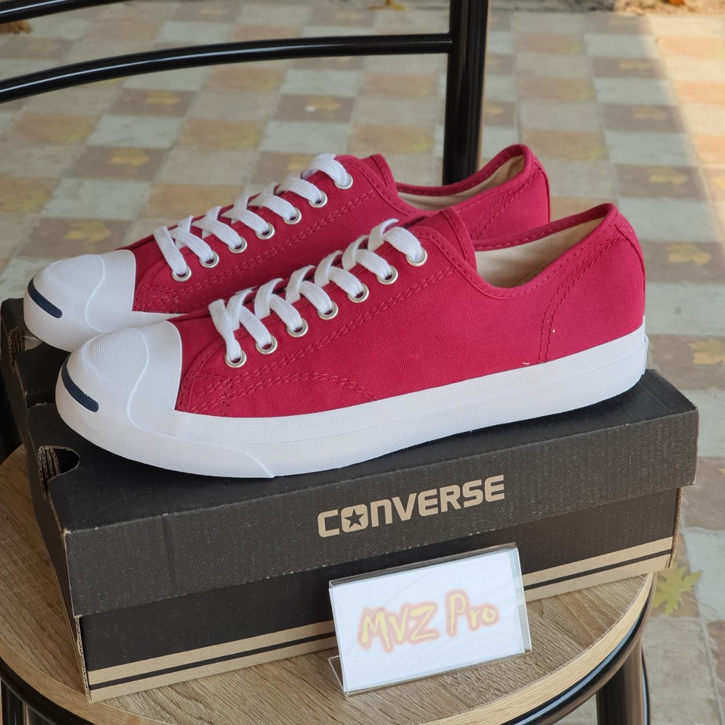 converse-jack-purcell-dark-pink-color-รองเท้าผ้าใบคอนเวิสแจ๊คสีชมพูเข้ม-โดนใจวัยรุ่นทุกแนว-ฟรีค่าจัดส่ง-1-2วันรับของ