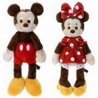 แท้ 100% จากญี่ปุ่น ตุ๊กตา ดิสนีย์ มิกกี้ เมาส์ และ มินนี่ เม้าส์ Disney Mickey Mouse&amp;Minnie Mouse Basic Set Plush Doll