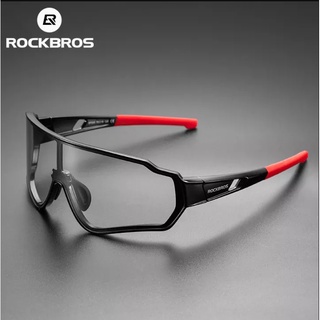 สินค้า Rockbros แว่นตาขี่จักรยาน ผู้ชาย ผู้หญิง โฟโตโครมิก กีฬากลางแจ้ง เดินป่า แว่นตากันแดด โพลาไรซ์ กรอบด้านในแว่นตา