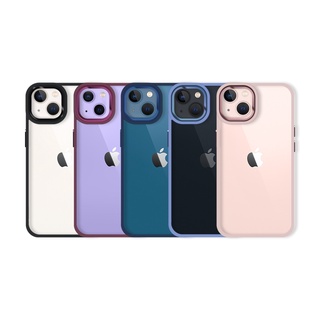 Dapad Match Case+ for iPhone 14 /14 Plus /14 Pro /14 Pro Max S23 ULTRA /S23 PLUS /S23 เคสใสกันกระแทกขอบสี