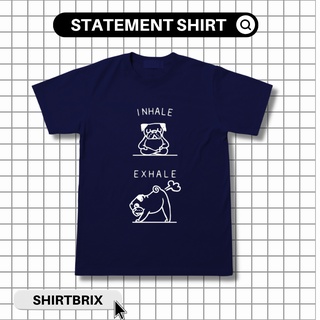 หายใจออก Pug งบ Tees | เสื้อเชิ้ตยูนิเซ็กซ์ K8l