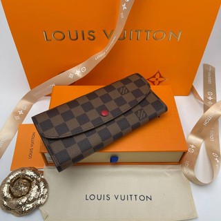 Louis vuitton wallet damier สีแดง Grade vip Size 19cm  อปก.fullboxset