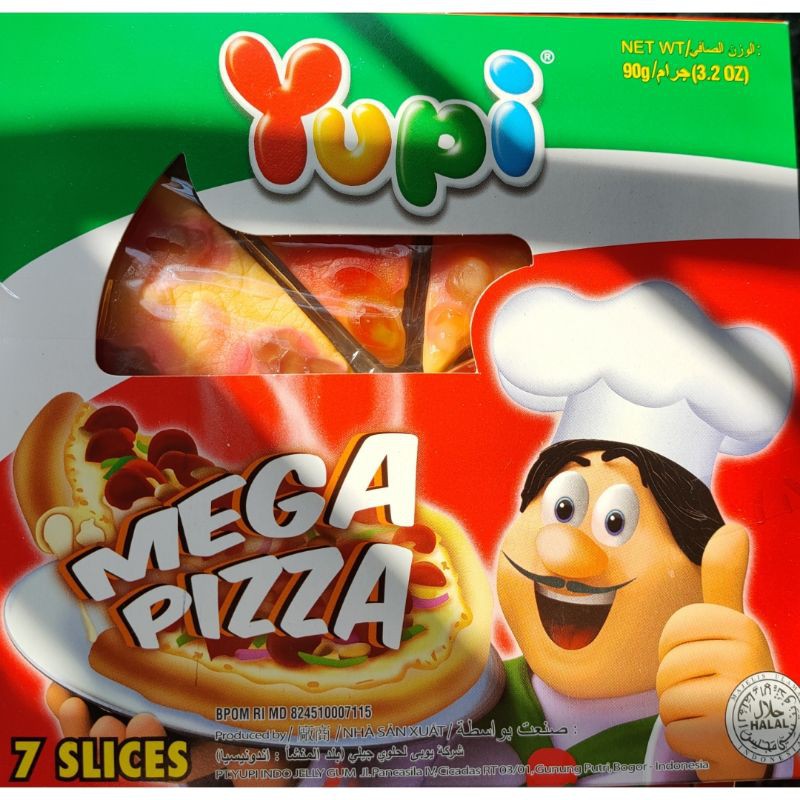 รูปภาพสินค้าแรกของพิซซ่ายักษ์ Yupi Mega Pizzaขนาดเท่ามือ ตัดได้7ชิ้น แบ่งเพื่อนได้สบาย แต่งหน้าพิซซ่าเหมือนจริงสุดๆ  จ้า
