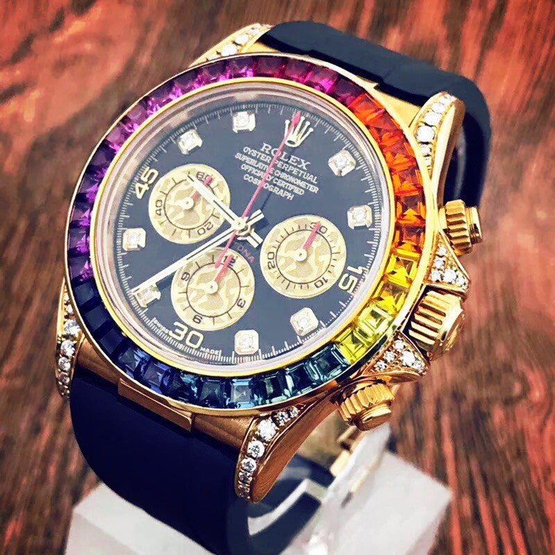 นาฬิกาจับเวลาเที่ยงตรงเที่ยงตรง-rolex-rolex-daytona-series-16518-นาฬิกาผู้ชายกลไกอัตโนมัติ