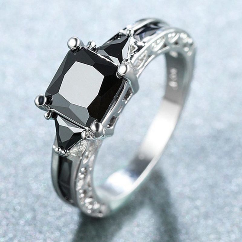 fancy-แหวนเงินแท้-925-รูปเจ้าหญิง-ประดับไพลิน-สีดํา-เครื่องประดับแฟชั่น-สําหรับผู้หญิง-งานแต่งงาน