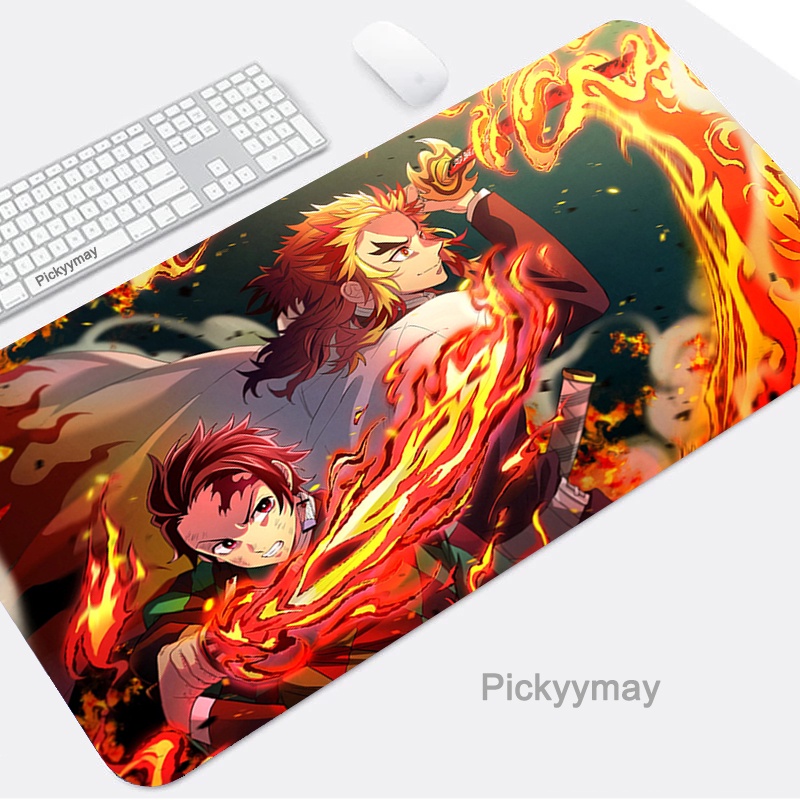 ภาพหน้าปกสินค้าแผ่นรองเมาส์ คีย์บอร์ด ยาง ลายอนิเมะ Demon Slayer Kimetsu No Yaiba 900x400 ขนาดใหญ่ สําหรับเล่นเกม PC จากร้าน mierzred..th บน Shopee