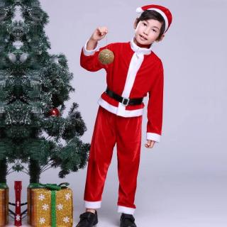 ชุดซานต้าเด็กผู้ชาย (3-8 ขวบ) คุณภาพดี