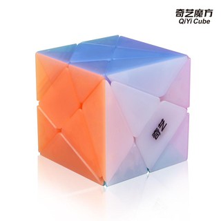 รูบิค แปลก ๆ รูบิค ของแท้ อย่างดี Qiyi Axis Cube 3x3 Jelly Color Magic Cube rubix cube qiyi cube SharkRubik