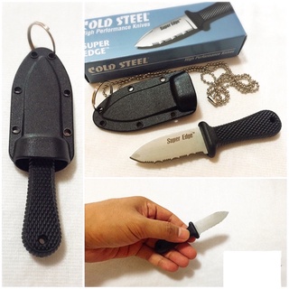 ภาพหน้าปกสินค้ามีดห้อยคอ มีดพก Cold Steel Super Edge Neck Knife Serrated Blade พร้อมส่ง ราคาถูก ที่เกี่ยวข้อง