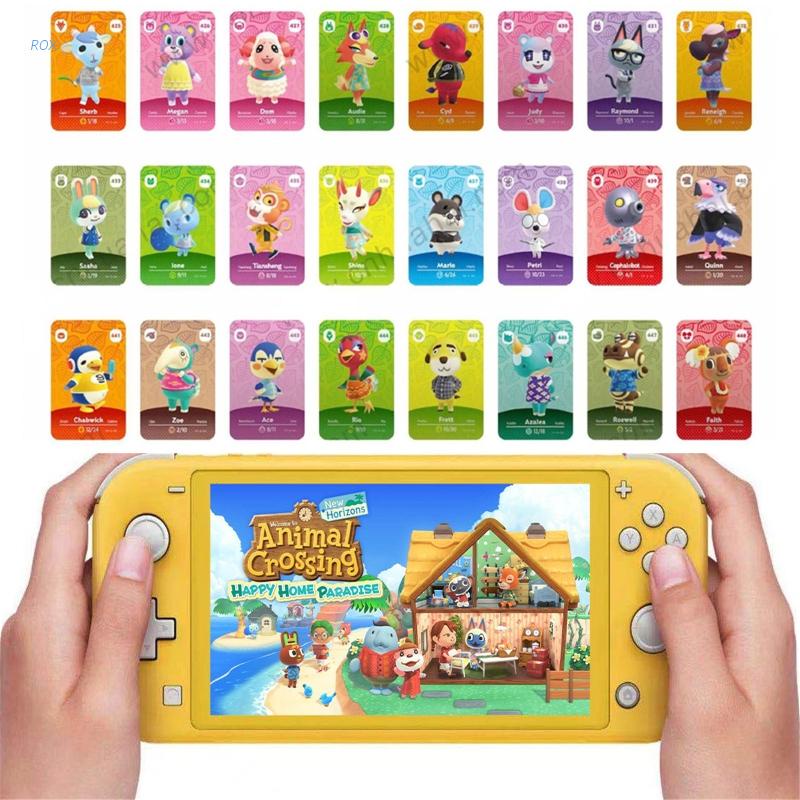 ภาพหน้าปกสินค้าROX NEW Animal Crossing Series 5 Switch Amiibo Cards Villagers DIY NFC TAG Card for NS (No. 425~448 Can Be Selected)