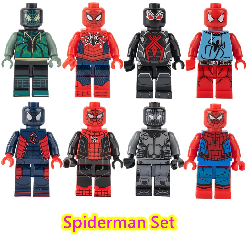 ชุดของเล่นตัวต่อ-marvel-thor-spiderman-ขนาดเล็ก-ของขวัญวันเกิด-สําหรับเด็ก